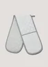 Grey Geometric Print Oven Gloves (92cm x 18cm) Image 1
