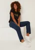 Grace Dark Wash Push Up Straight Leg Jeans - Size 8 Image 2