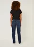 Grace Dark Wash Push Up Straight Leg Jeans - Size 8 Image 5