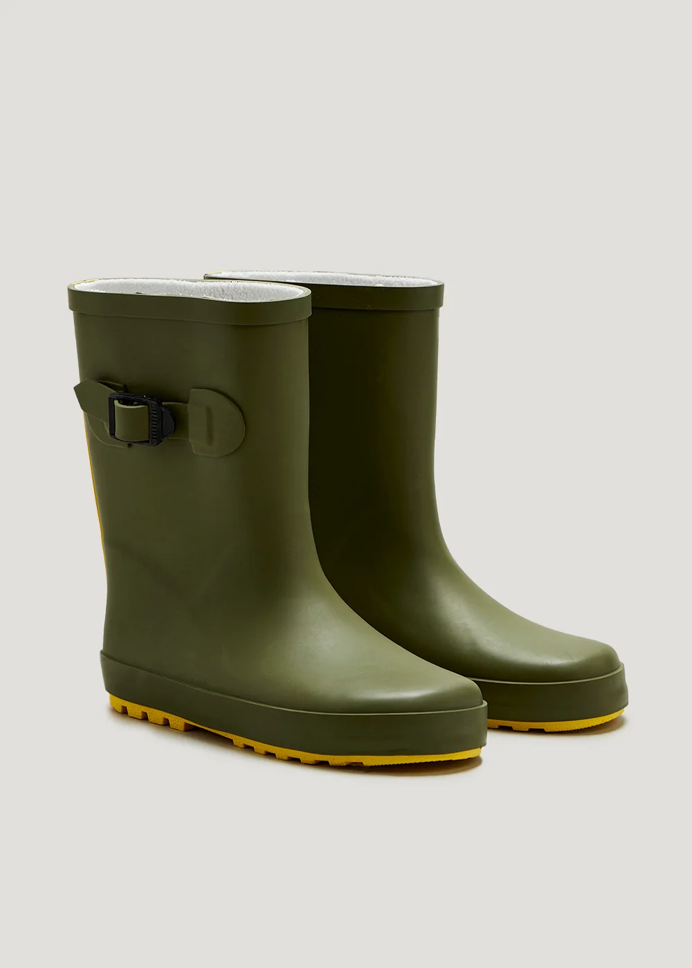 Kids Khaki Rubber Wellies (Younger 10-Older 6) - Size 10 Infants Image 1