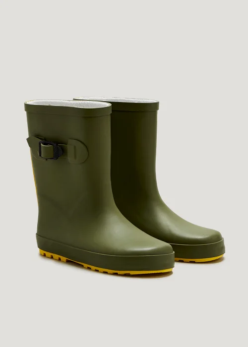 Kids Khaki Rubber Wellies (Younger 10-Older 6) - Size 10 Infants Image 1