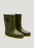 Kids Khaki Rubber Wellies (Younger 10-Older 6) - Size 10 Infants Image 1