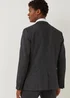Taylor & Wright Hardy Charcoal Slim Fit Jersey Suit Jacket - 38 Chest Short Image 5