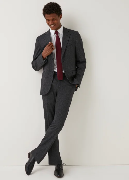 Taylor & Wright Hardy Charcoal Slim Fit Jersey Suit Jacket - 38 Chest Short Image 4