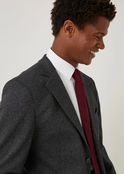Taylor & Wright Hardy Charcoal Slim Fit Jersey Suit Jacket - 38 Chest Short Image 2