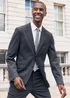 Taylor & Wright Hardy Charcoal Slim Fit Jersey Suit Jacket - 38 Chest Short Image 3