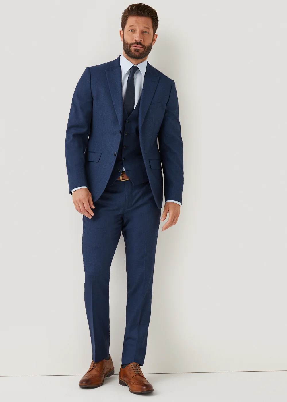 Taylor & Wright Eliot Blue Waistcoat - Small Image 4