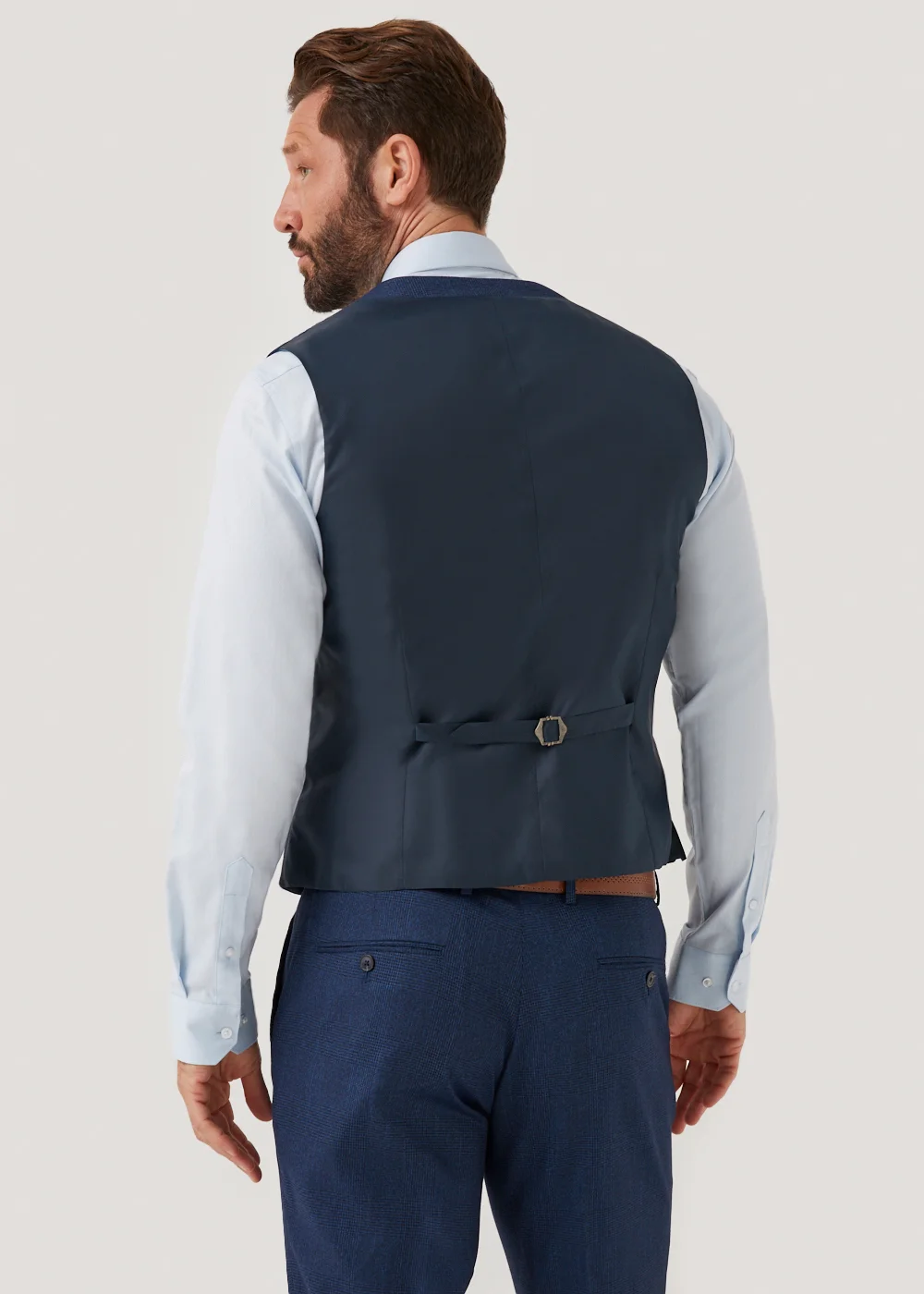 Taylor & Wright Eliot Blue Waistcoat - Small Image 3