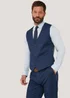 Taylor & Wright Eliot Blue Waistcoat - Small Image 1