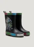 Boys Black Marvel Avengers Wellies (Younger 6-Older 2) - 2 Image 1