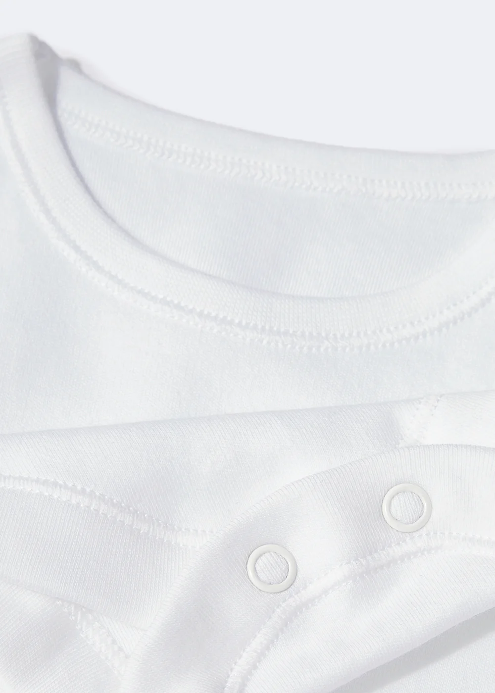 Baby 5 Pack White Sleeveless Bodysuits (0-36mths) - Up to 1 Month Image 2