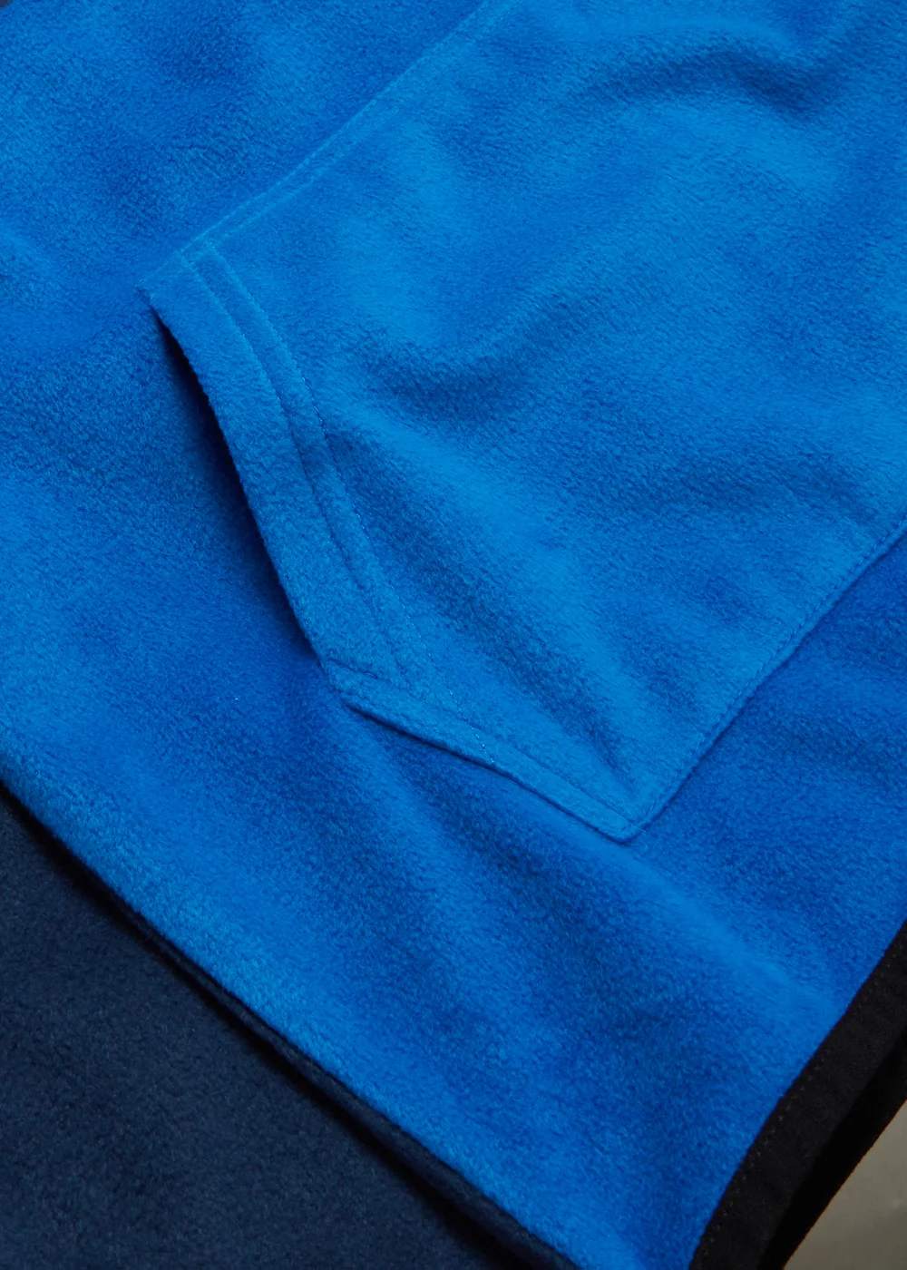 Boys Blue Polar Fleece Half Zip Hoodie (4-13yrs) - 4 Yrs Image 2