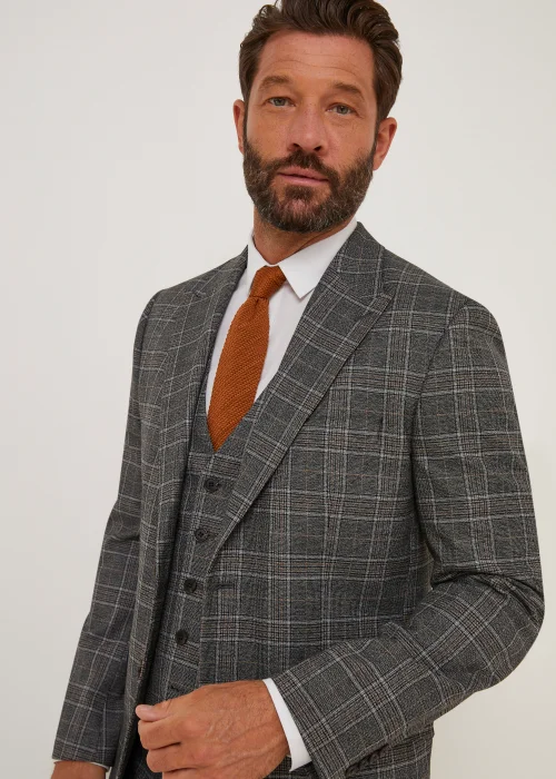 Taylor & Wright Lawrence Grey Tailored Fit Suit Jacket - 38 Chest Short Image 2