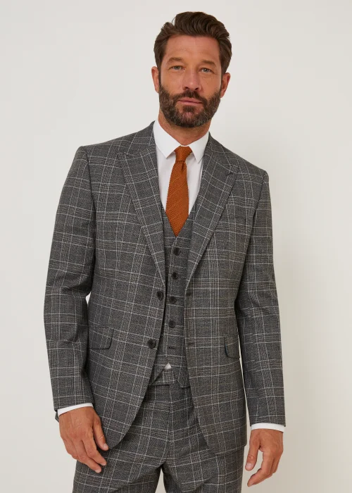 Taylor & Wright Lawrence Grey Tailored Fit Suit Jacket - 38 Chest Short Image 4