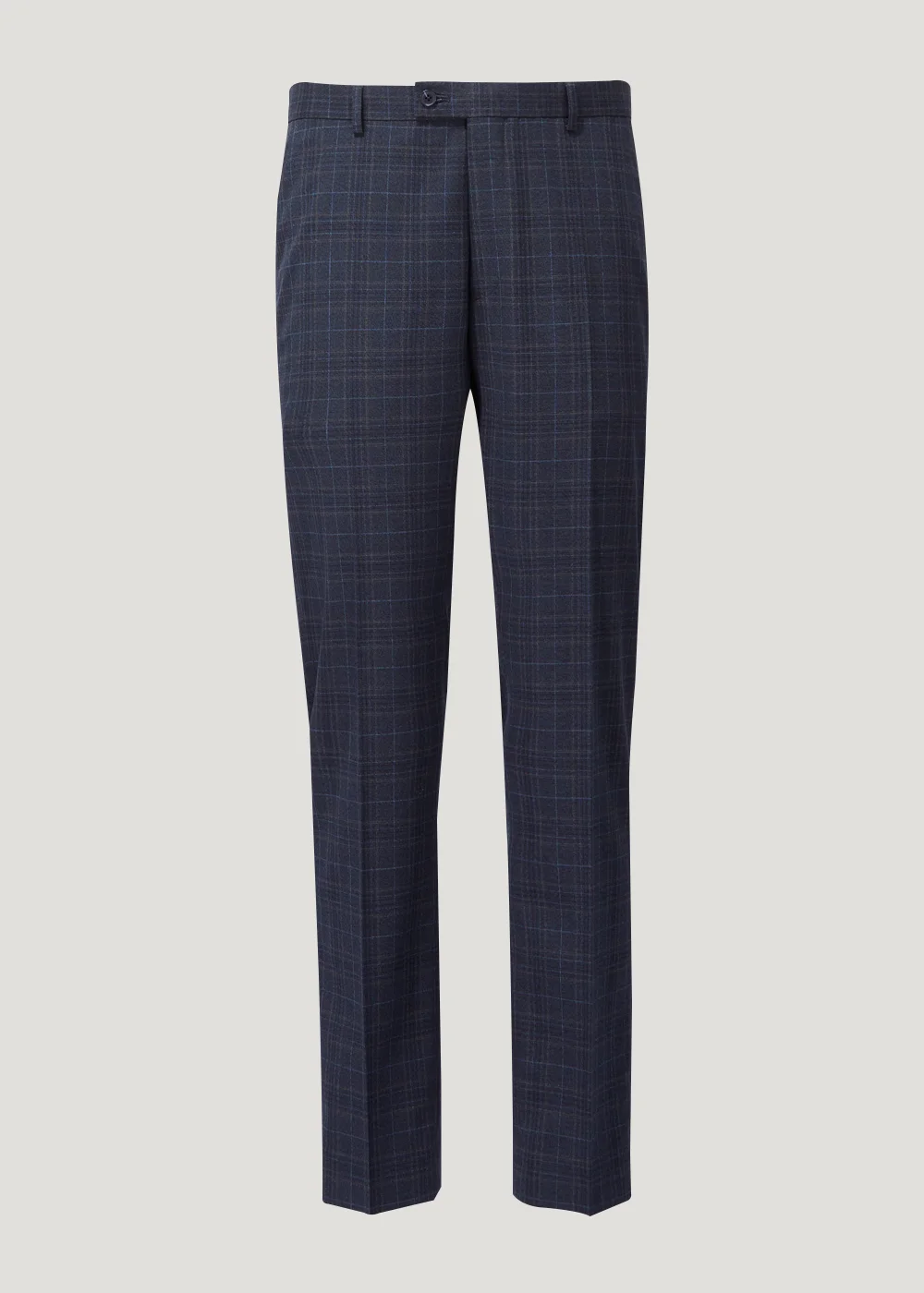 Taylor & Wright Hobbes Navy Check Slim Fit Suit Trousers - 32 Waist 29 Leg Image 4
