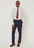 Taylor & Wright Hobbes Navy Check Slim Fit Suit Trousers - 32 Waist 29 Leg Image 1