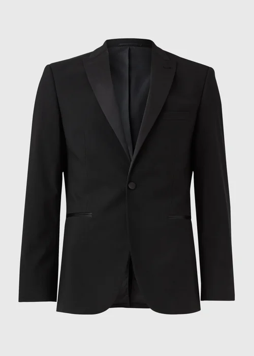 Taylor & Wright Black Tailored Fit Dinner Suit Jacket - 38 Chest Long Image 4