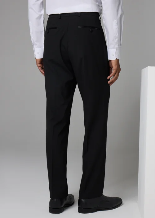 Taylor & Wright Black Tailored Fit Dinner Suit Trousers - 32 Waist 29 Leg Image 3