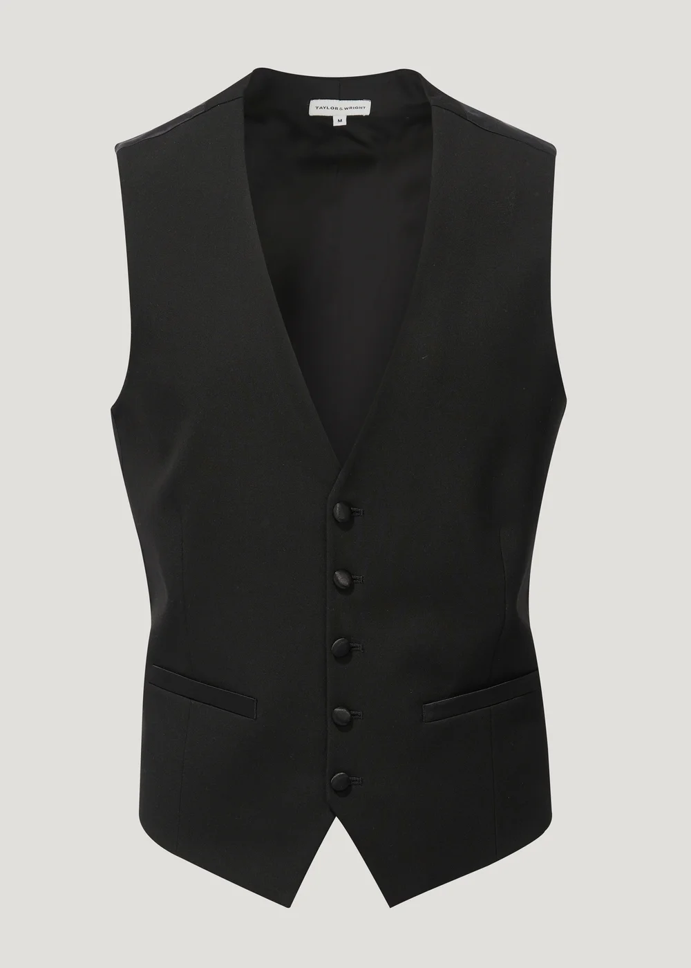 Taylor & Wright Black Dinner Waistcoat - Small Image 4