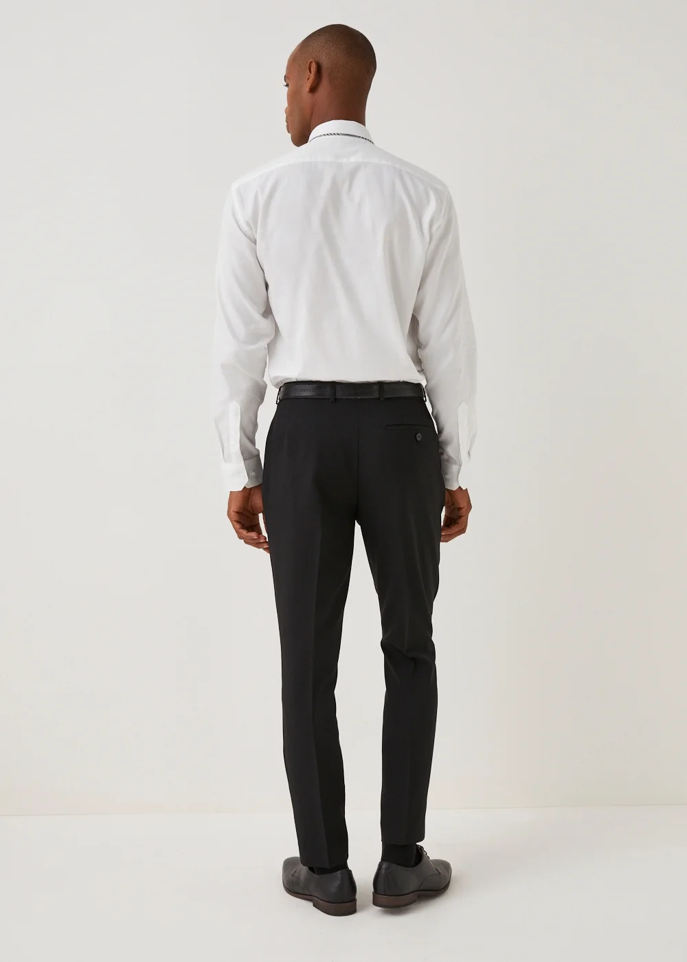 Taylor & Wright Panama Black Skinny Fit Suit Trousers - 30 Waist 31 Leg Image 2