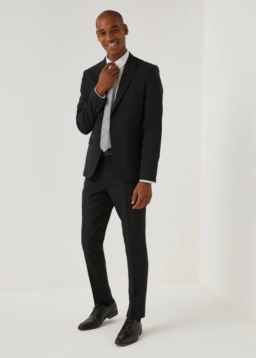 Taylor & Wright Panama Black Skinny Fit Suit Trousers - 30 Waist 31 Leg Image 4