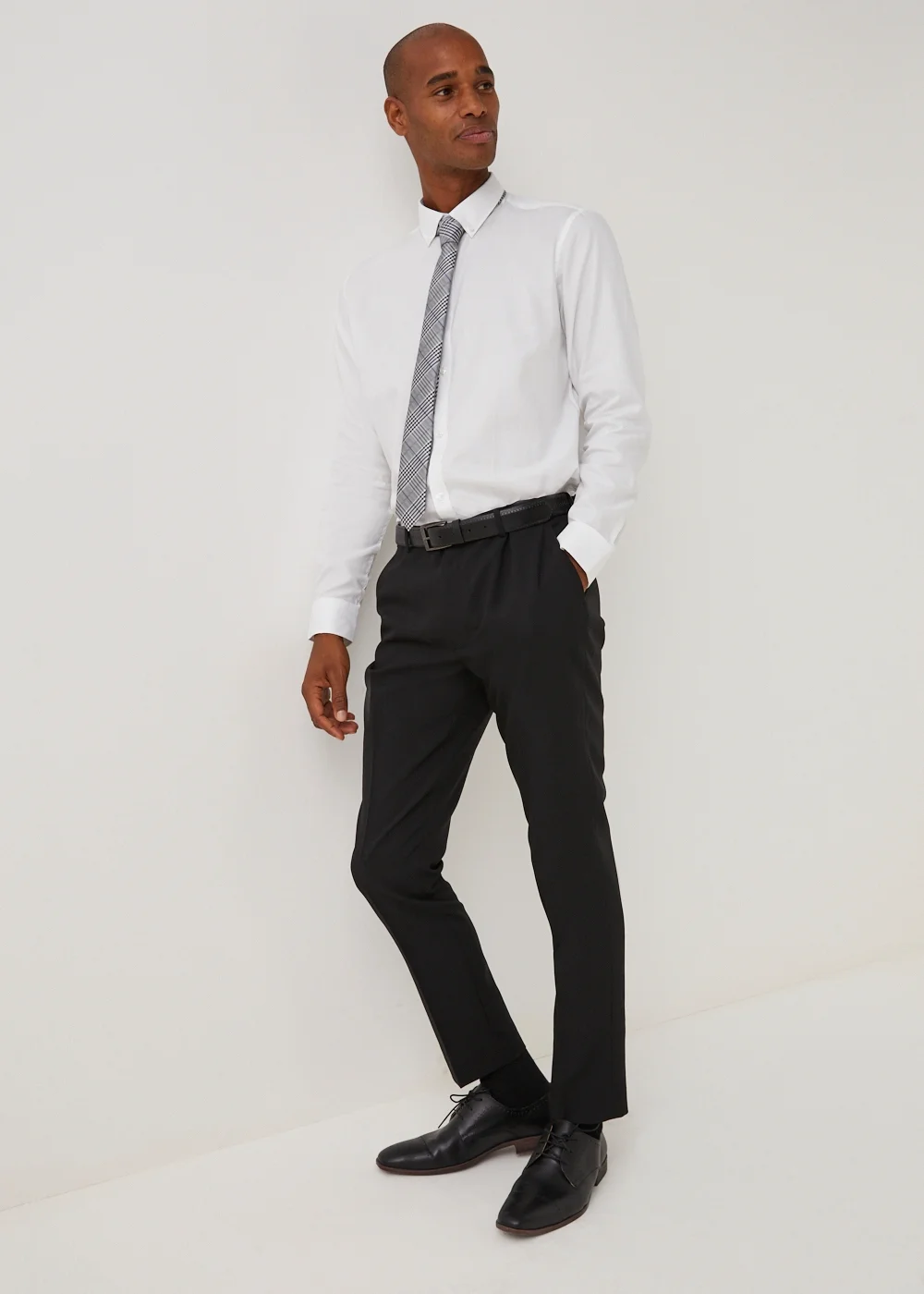 Taylor & Wright Panama Black Skinny Fit Suit Trousers - 30 Waist 31 Leg Image 1
