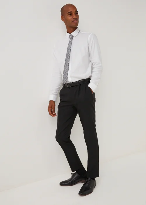 Taylor & Wright Panama Black Skinny Fit Suit Trousers - 30 Waist 31 Leg Image 1