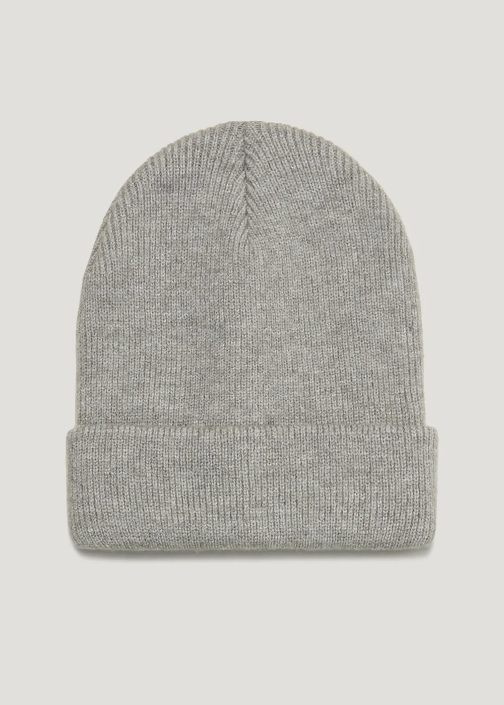 Grey Beanie Hat - One Size Image 1