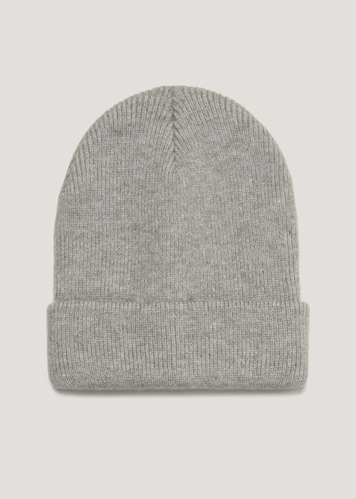 Grey Beanie Hat - One Size Image 1