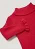 Girls Red Roll Neck Jumper (9mths-6yrs) - Age 9 - 12 Months Image 2
