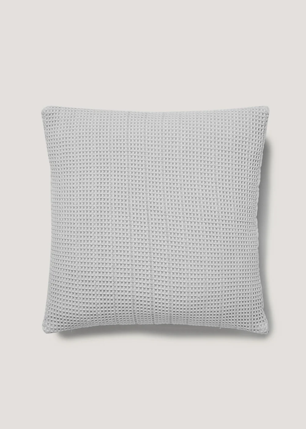 Grey Ribbed Waffle Cushion (55cm x 55cm) Image 1