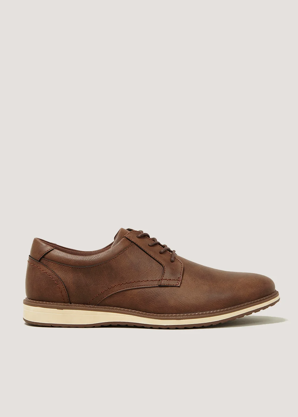 Brown Casual Derby Shoes - Size 6 Image 1