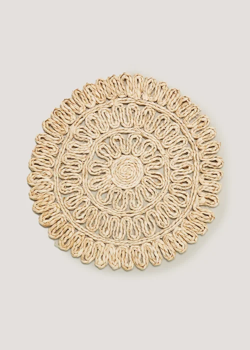 Natural Woven Placemat (38cm) Image 1