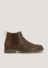 Tan Leather Chelsea Boots - Size 6 Image 1