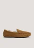 Tan Suede Moccasin Slippers - Size 6 Image 1