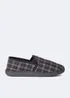 Black Check Twin Gusset Slippers - 7 Image 1