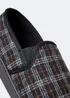 Black Check Twin Gusset Slippers - 7 Image 2
