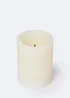 Small LED Candle with Wick (10cm x 7.5cm) Image 1