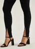 Rosie Black Split Leg Jeggings - Size 08 29 leg Image 3