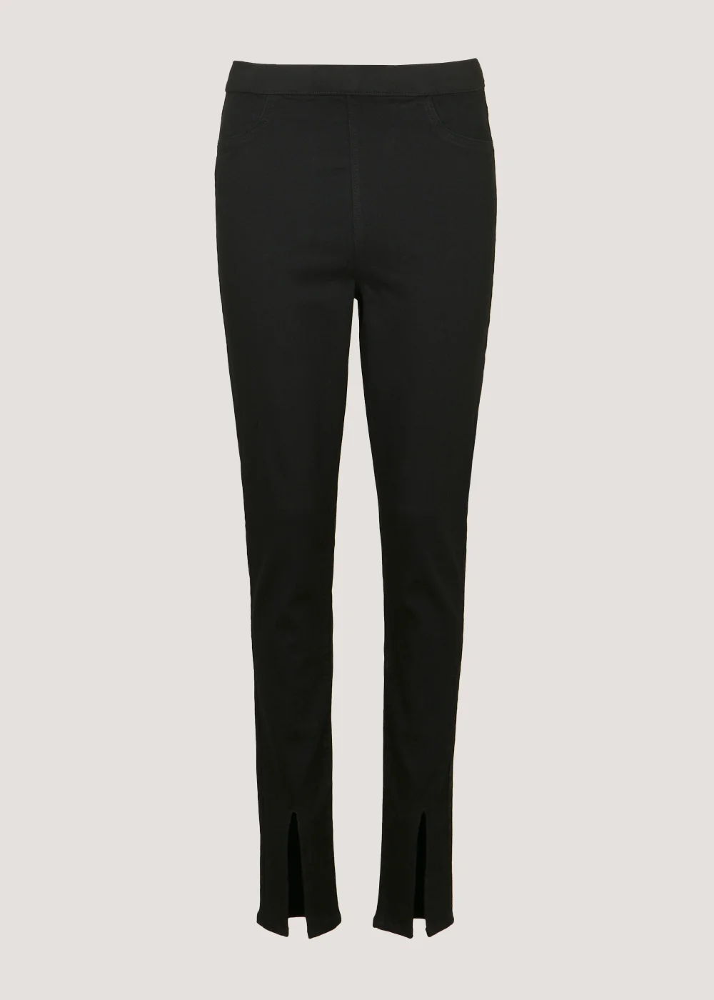 Rosie Black Split Leg Jeggings - Size 08 29 leg Image 2
