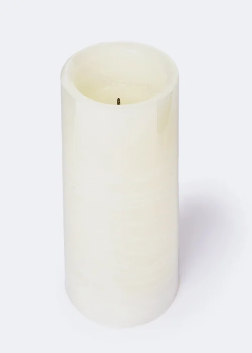 Medium LED Candle with Wick (15cm x 7.5cm) Image 1