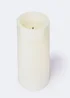 Medium LED Candle with Wick (15cm x 7.5cm) Image 1