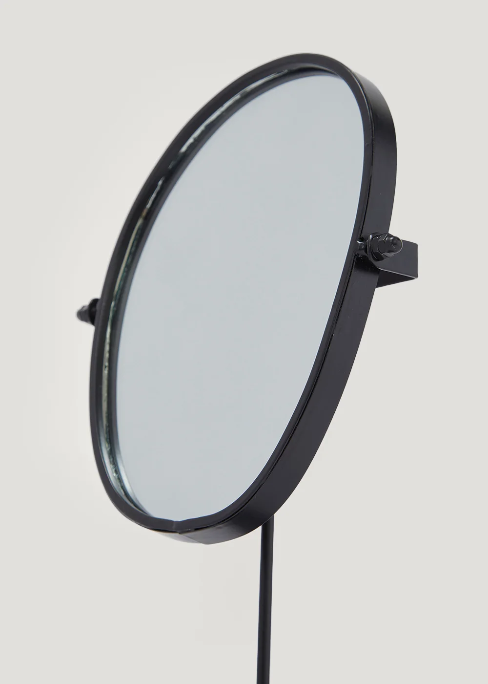Black Pebble Pedestal Mirror (29cm x 17cm) Image 2