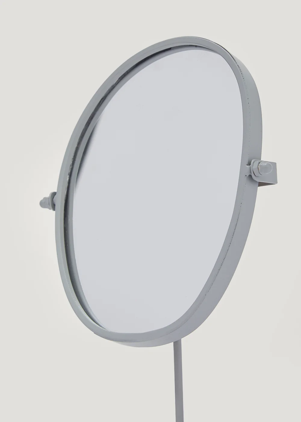 Grey Pebble Pedestal Mirror (29cm x 17cm) Image 2