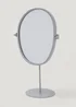 Grey Pebble Pedestal Mirror (29cm x 17cm) Image 1
