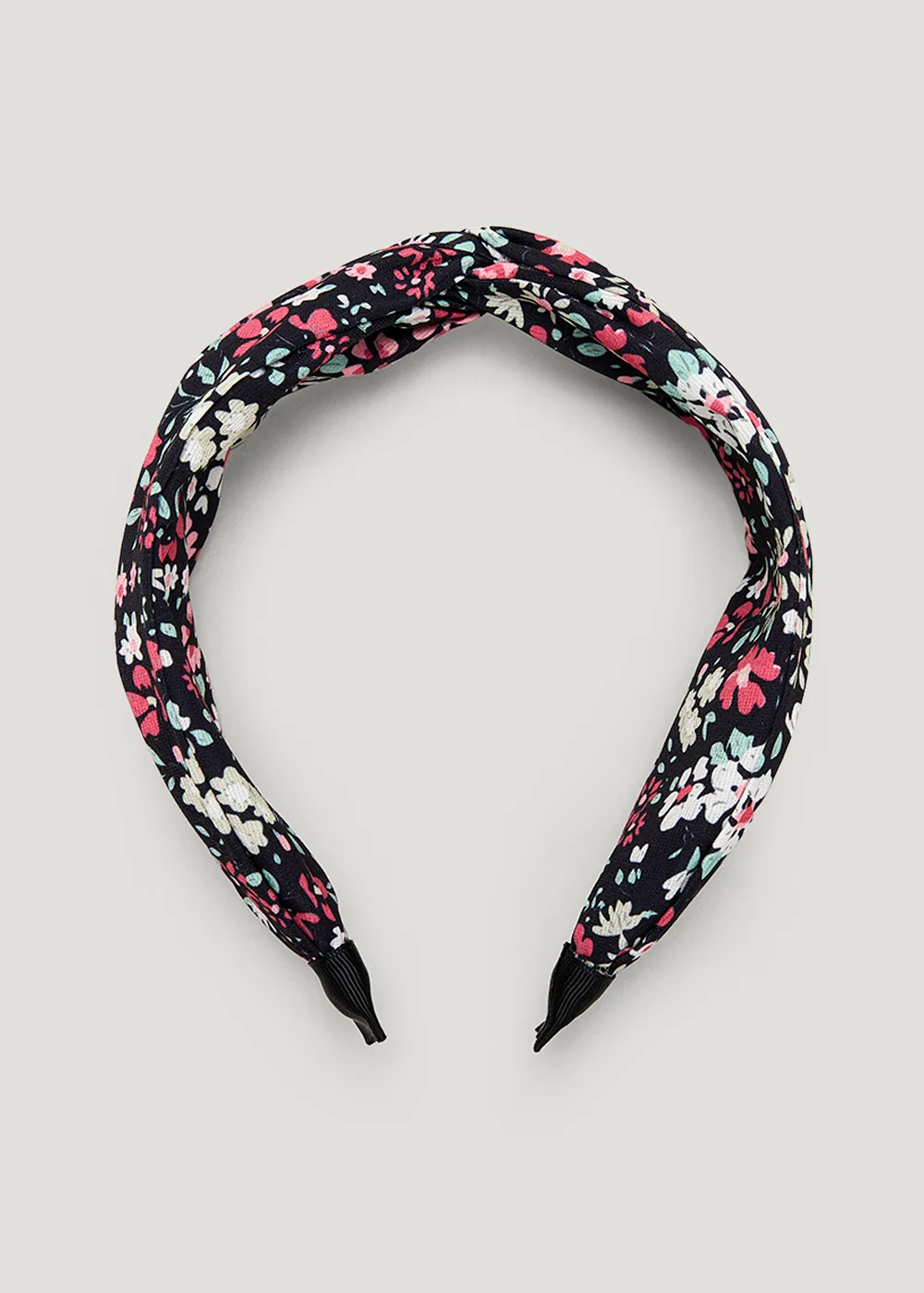 Black Floral Headband - One Size Image 1