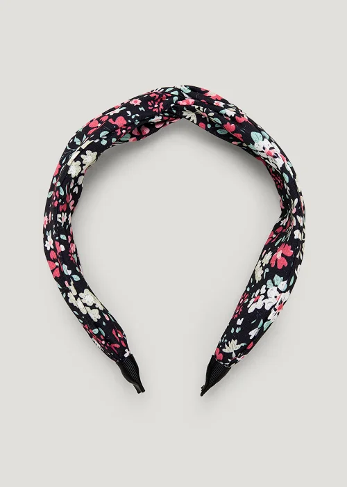 Black Floral Headband - One Size Image 1