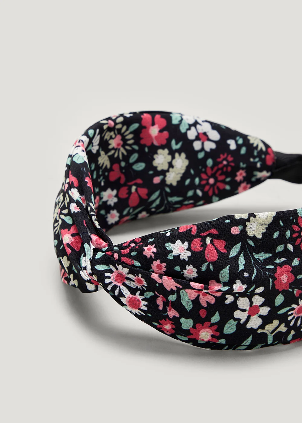 Black Floral Headband - One Size Image 2