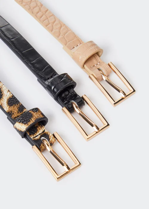 3 Pack Slim Belts - S Image 2