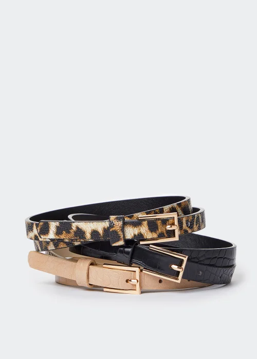 3 Pack Slim Belts - S Image 1